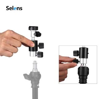 Selens Ball Head Umbrella Hole Shoe Mount Flash Mount Holder Bracket For Tripod