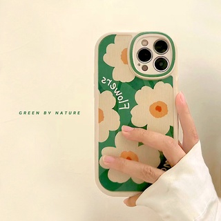 เคสโทรศัพท์มือถือ กันกระแทก ลายดอกไม้ สําหรับ Iphone 13pro max Apple 12 11 xs xr 14