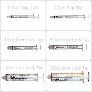 ราคาไซริงค์แบบโอริงค์ (ใช้ซ้ำได้) Miracle Oring Slip Tip Syringe จากอเมริกา