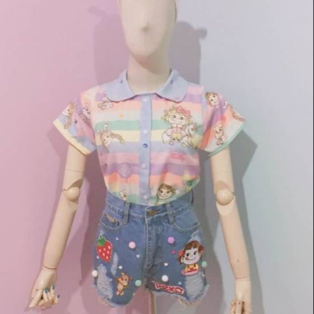 เสื้อคอปก peko candy