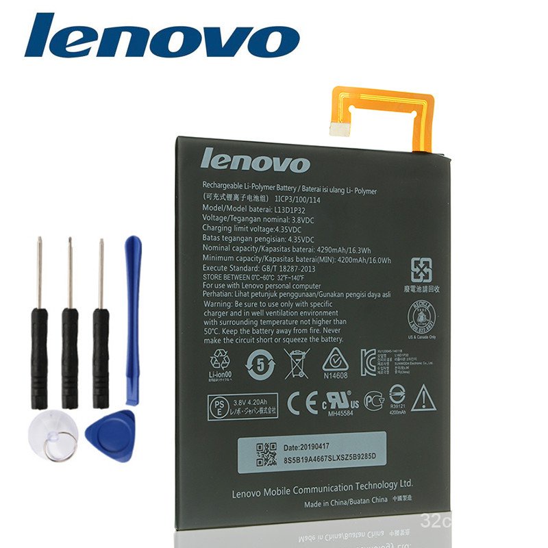 ใหม่ Lenovo TAB S8 S8-50 S8-50L S8-50LC S8-50F TAB 2 A8-50 A5500 A8-50F A8-50LC TAB3 8 TB3-850F TB3-850M แท็บเล็ต L13D1P