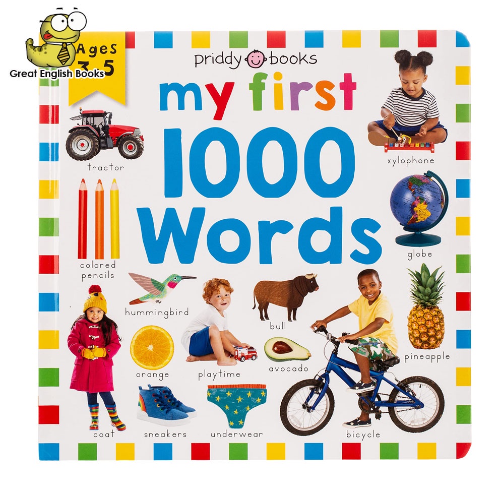 พร้อมส่ง *ลิขสิทธิ์แท้* Priddy Learning: My First 1000 Words: A photographic catalog of baby's first