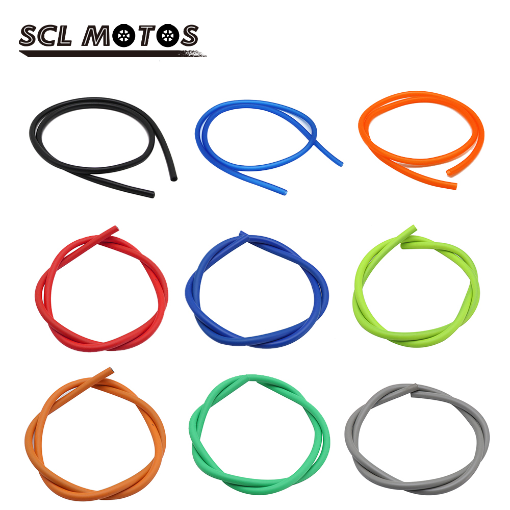 SCL MOTOS Universal 1 pcs รถจักรยานยนต์คาร์บูเรเตอร์แก๊สน้ํามันท่อการใช้ท่อสายน้ํามันหลอดสําหรับ Honda Suzuki KTM Dirt Pit จักรยาน ATV