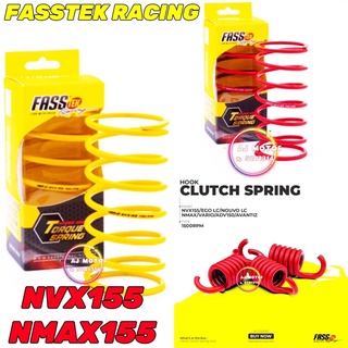 Nvx155 NMAX155 V1 V2 V3 FASSTEK RACING CVT SPRING 1000RPM 1500RPM YAMAHA NVX-155 NMAX PULLEY คลัทช์อัตโนมัติ รองเท้าม้วน UMA