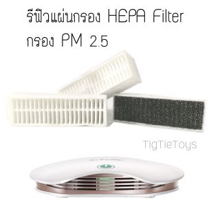 แผ่นกรอง HEPA Filter มาตรฐาน PM2.5 สำหรับเครื่องฟองอากาศ Smart Car Airpurifier  BL-001