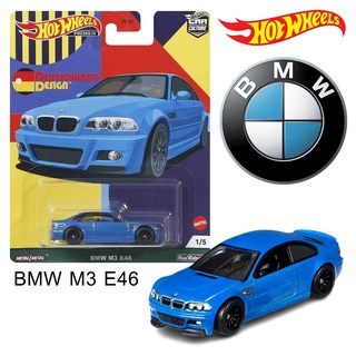 โมเดลรถเหล็ก Hot wheels BMW M3 (E46) ชุด DEUTSCHLAND DESIGA ล้อยางลิขสิทธิ์แท้ รถยุโรป โมเดลรถ รถของเล่น รถจำลอง Hotwhee