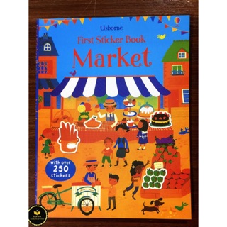 หนังสือภาพสติ๊กเกอร์ 🦐Usborne sticker book market