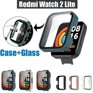 เคสสําหรับ Xiaomi Redmi Watch 2 Lite Global Version กระจกนิรภัย หน้าจอ ฟิล์มป้องกัน กันชน กรอบป้องกัน