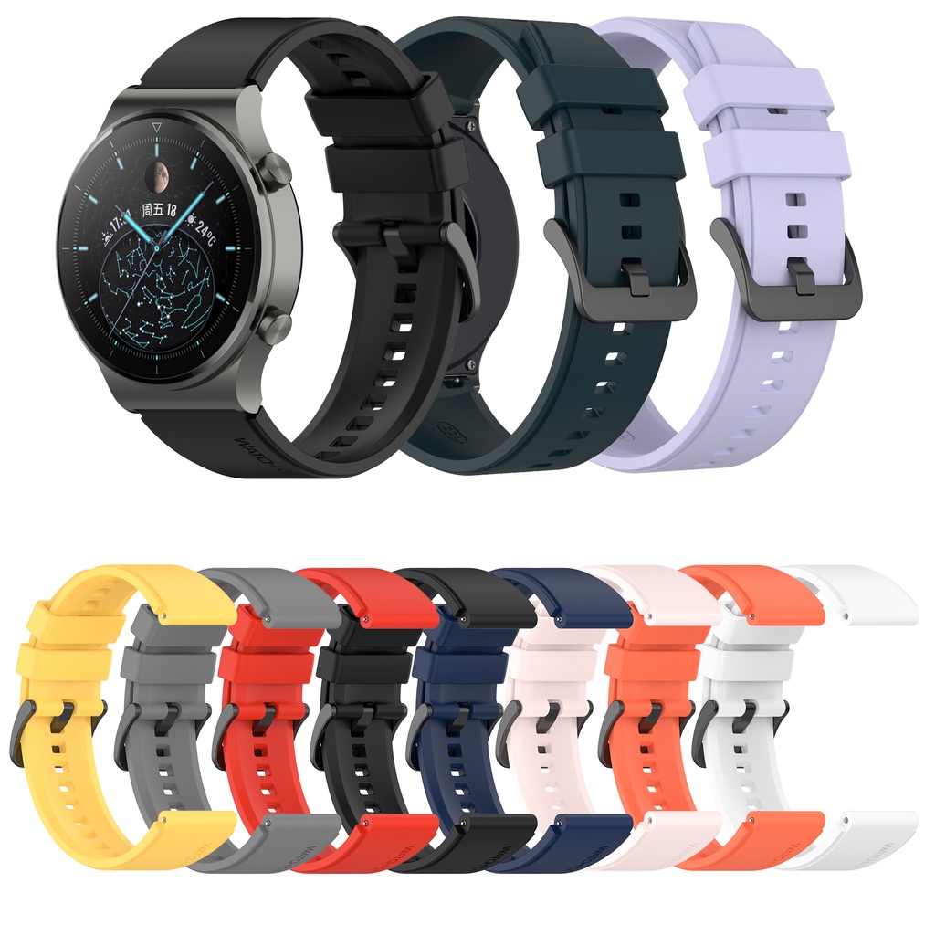 สายนาฬิกาซิลิโคน 22มม สำหรับนาฬิกา Huawei นาฬิกา GT6 6 pro GT 6 5 4 3 2 GT2e GT2 Pro GT3 SE GT3 Pro GT4 5 46 มม 43 มม 42 มม GT5 Pro Buds Ultimate 3 4 สายรัดข้อมือแบบสปอร์ต