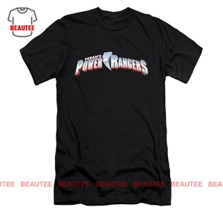 ราคาต่ำสุด!!เสื้อยืด พิมพ์ลายโลโก้ Power Rangers แบบใหม่S-3XL