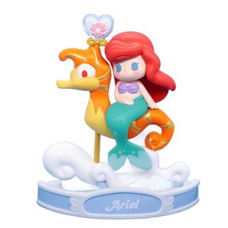 Disney Carousel ฉาก blind box ชุดเจ้าหญิงน่ารัก Snow White Ariel Mulan Belle Fairy tale dream รูปตุ๊กตาเครื่องประดับ Toy