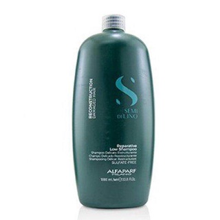 แชมพู Alfaparf Midollo di bamboo Repairative Shampoo 1000ml อัลฟ่าฟาร์ฟ แชมพูเยื่อไผ่ สำหรับฟื้นฟูสภาพเส้นผมที่แห้งช็อตหัก หงิกงอ with pump tube