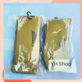 ถุงเท้าลูกเสือ สีกากี แบบไหมพรมหนา/บาง ยี่ห้อ Super dog ทอไหมพรมอย่างดี สีสันสดใส [พร้อมส่ง🎈]