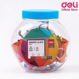 Deli 8559 Paper Cilps คลิปหนีบกระดาษแฟนซี 12 ชิ้น