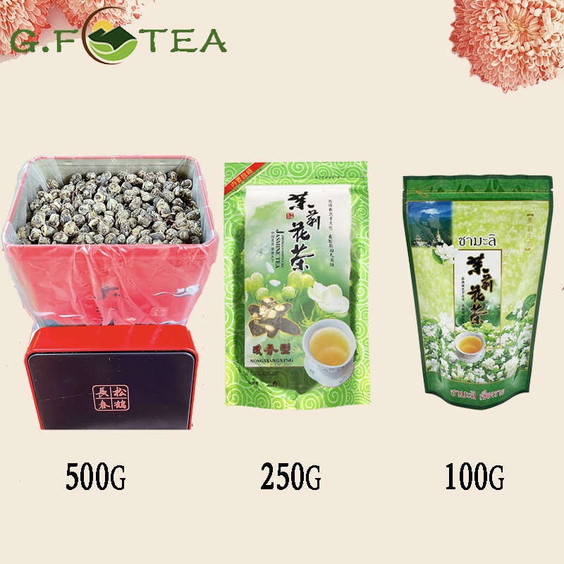 ชามะลิ jasmine tea ชาเขียว ไข่มุกมะลิ ใบชาจีน 茉莉龙珠绣球 และของขวัญใบ ชา ราคา ถูกที่สุด ดีลบีเคเค แกลเลอรีภาพที่ 2