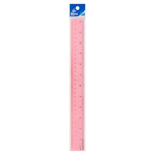 ✨นาทีทอง✨ คิง ไม้บรรทัดสะท้อนแสง พีวีซี ขนาด 12 นิ้ว 1 อัน King 12inches PVC Ruler 1pc