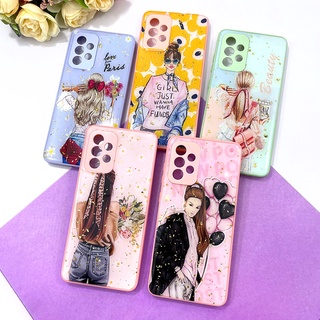 ￼Realme5 /เรียวมี 5พร้อมส่ง!! เคสขอบนิ่ม TPU พิมพ์ลายกันรอยกล้อง เคลือบเจลกากเพชร เคสมือถือแฟชั่น ลายผู้หญิง