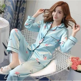 2222-1 พร้อมส่ง!!! ชุดนอนสตรี และ บุรุษ ชุดนอนซาติน ลายการ์ตูนมิกกี้เม้าท์ น่ารักมีหลายไซส์หลายสีให้เลือก สินค้าคุณภาพดี