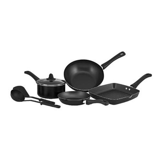 ชุดเครื่องครัว MEYER COOKWARE สีดำ 7 ชิ้น แข็งแรงทนทาน และปราศจากสารปนเปื้อน