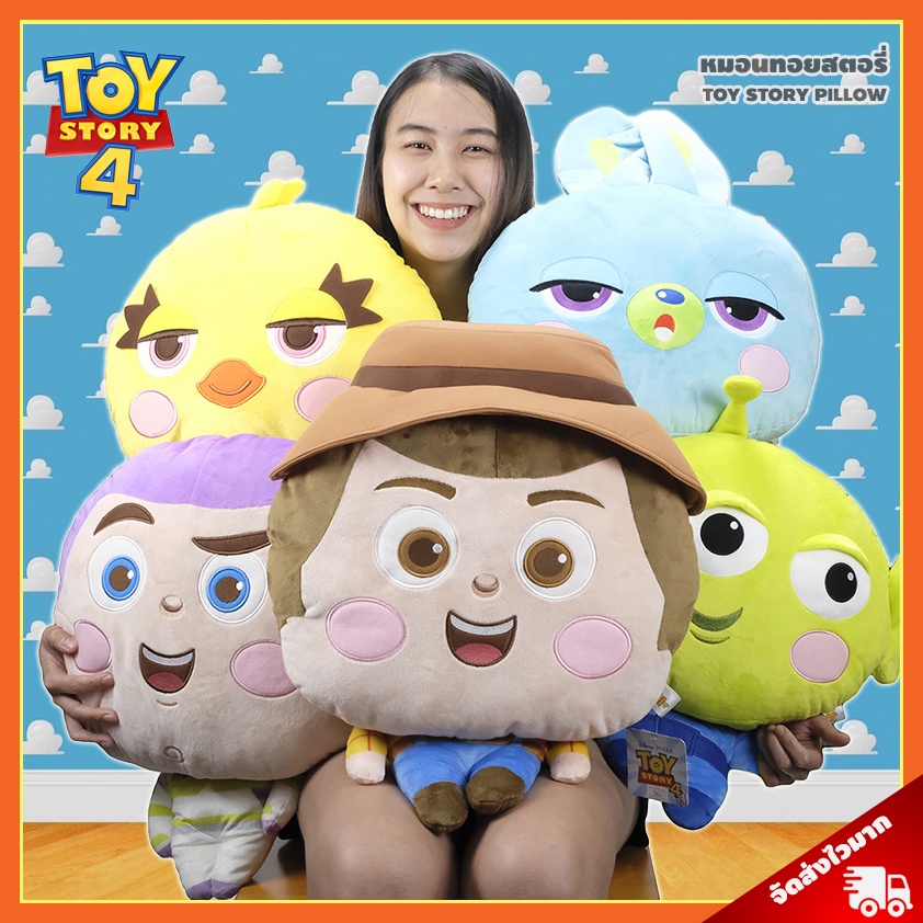 (รวมลิงค์) หมอนสอดมือ ทอยสตอรี่ ลิขสิทธิ์แท้ / หมอนตุ๊กตา Toy Story Cute ของขวัญ Woody Buzz Alien Bunny Ducky Disney