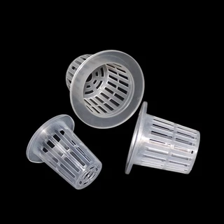 หม้อตาข่ายไฮโดรโปนิกส์ตะกร้าถ้วยสุทธิสวน Aeroponic ผักเนอสเซอรี่หม้อปลูกเติบโต Clone Seed งอก 1 ชิ้น