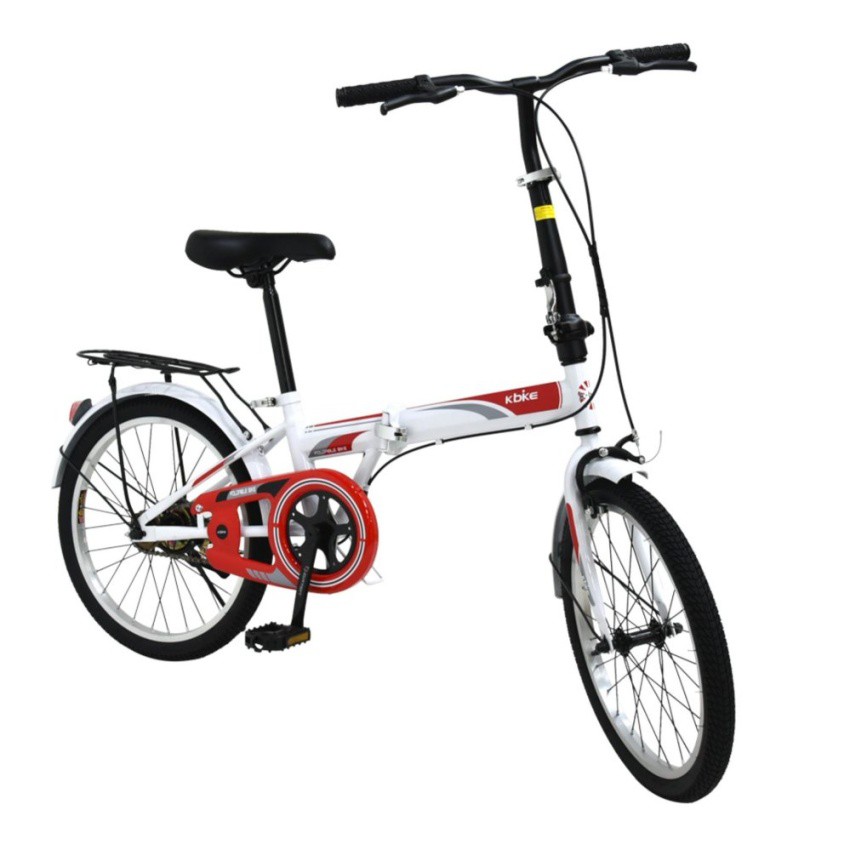K-BIKE จักรยานพับได้ FOLDING BIKE 20 นิ้ว 1 Speed รุ่น 20K61 (NewDesign) ขาว #28