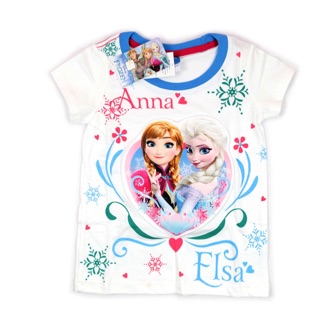 เสื้อยืดfrozen มีกระเป๋า ชุดแฟนซีเด็กหญิง ราคาถูก