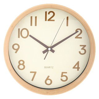 clock WALL CLOCK BOIS 12 INCHES BEIGE HLS Home decoration Home &amp; Furniture นาฬิกา นาฬิกาแขวน HOME LIVING STYLE BOIS 12 น