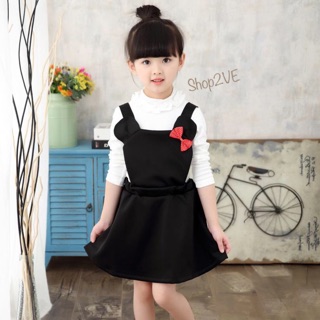 เอี๊ยมสาวน้อย ลาย Minnie Mouse (ไม่รวมเสื้อตัวใน)