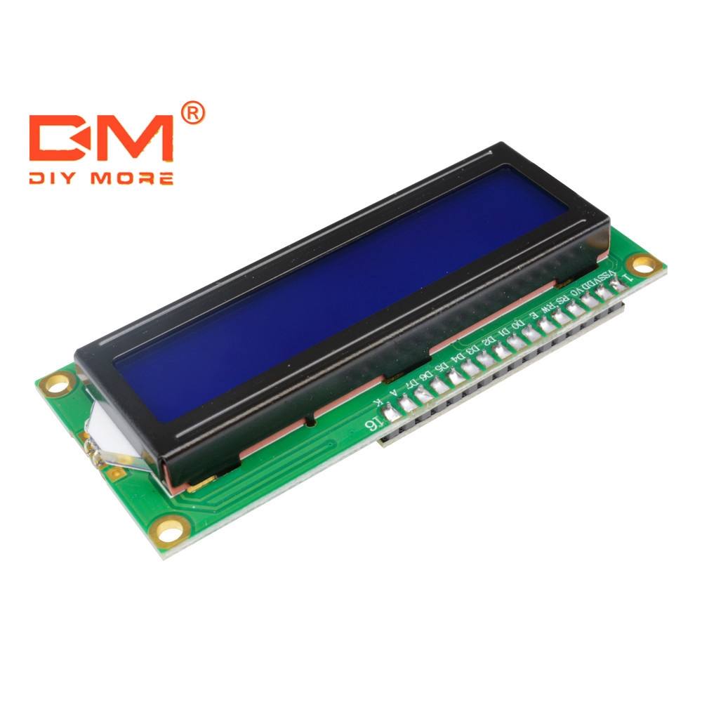 DIYMORE 1602 16 X 2 16x2 Character Digital LCD Module Board Blue Backlight Display IIC I2C TWI SPI S