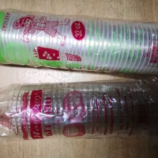เเก้ว2ช่อง จำนวน50ใบพร้อมฝา2ช่อง ขนาด32ออนซ์ เเก้วทวิน เเก้วสองใจ