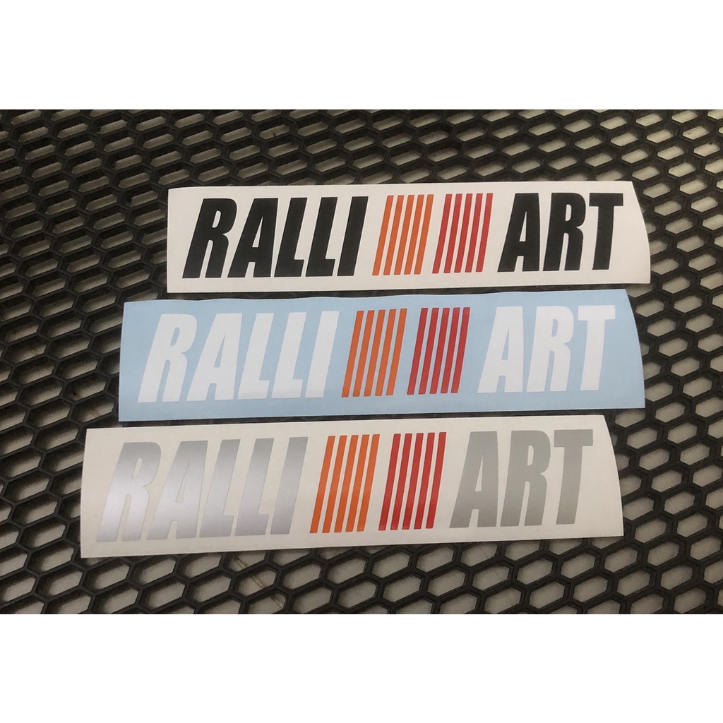 สติกเกอร์ RALLI ART  สติกเกอร์ไดคัท ไม่สะท้อนแสง  สติกเกอร์แต่งรถ มิตซูบิชิ