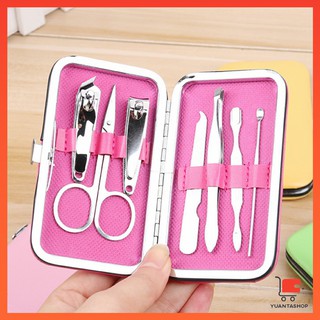 กรรไกรตัดเล็บ ชุด 7 ชิ้น ชุดเครื่องมือทำเล็บ พร้อมส่ง คละสี ชุดกรรไกรตัดเล็บ Nail clippers