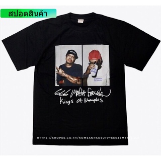 เสื้อยืดsupreme 666 mafia family streetwear ผ้าฝ้ายแท้