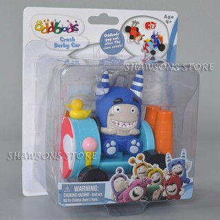 ของเล่นยานพาหนะสำหรับเด็กของขวัญ Oddbods Crash Derby Car Pogo Figure With Vehicle