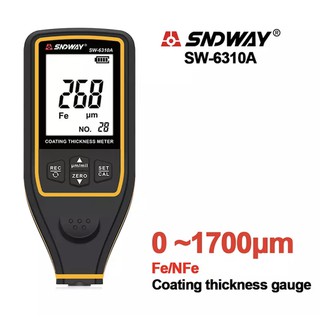 เครื่องวัดความหนาชั้นสีรถ SNDWAY SW-6310A ของแท้ 100% จาก SNDWAY เครื่องวัดหนาชั้นฟิล์มแก้ว