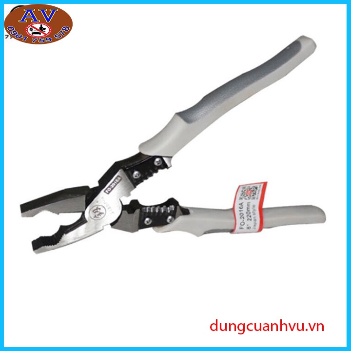 คีมไฟฟ้าอเนกประสงค์ คีมตัด CRV ญี่ปุ่น 5 in 1 FuKouka 8inch/220mm (Clamp-Cut-Bend-Rol-Strip Wire)