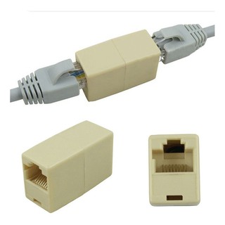 Jack Conector RJ45 ตัวต่อความยาวสายlan (F/F) ตัวต่อกลางสายแลน เมีย/เมีย