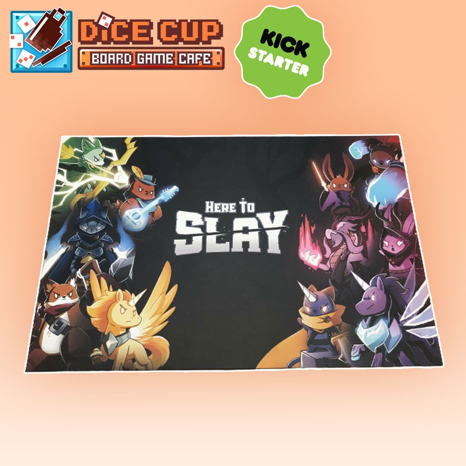 Unstable Games : Here to slay Kickstarter Exclusive Play Mat Set with Box Board Games