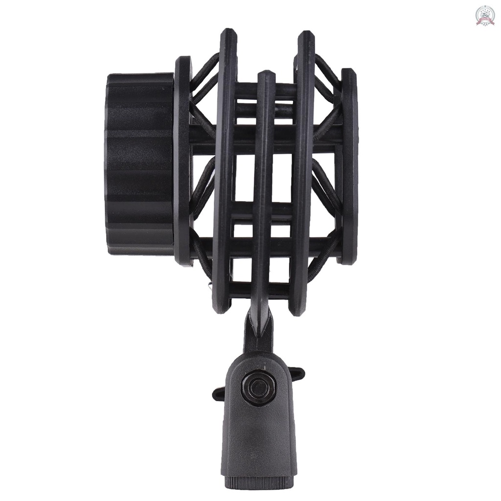 Microphone Shock Mount Suspension Holder Clip 180° Foldable for Condenser Microphone Mounting