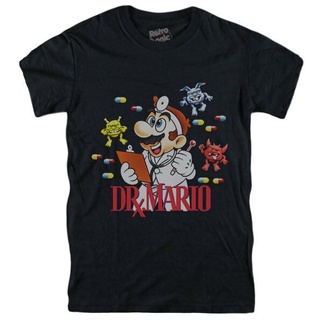 tshirtเสื้อยืดคอกลมฤดูร้อนเสื้อยืด พิมพ์ลาย Dr Mario Nintendo Nes Game 1990 แฟชั่นSto4XL