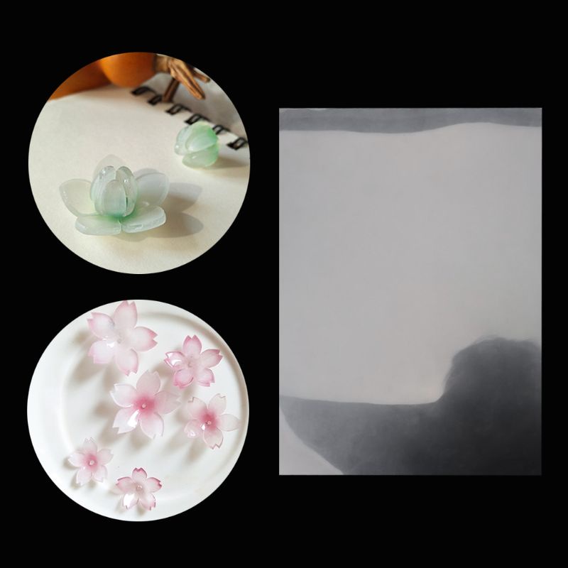 Flgo แผ่นฟิล์มหดความร้อนเปล่า แบบใส สําหรับทําเครื่องประดับ Diy

