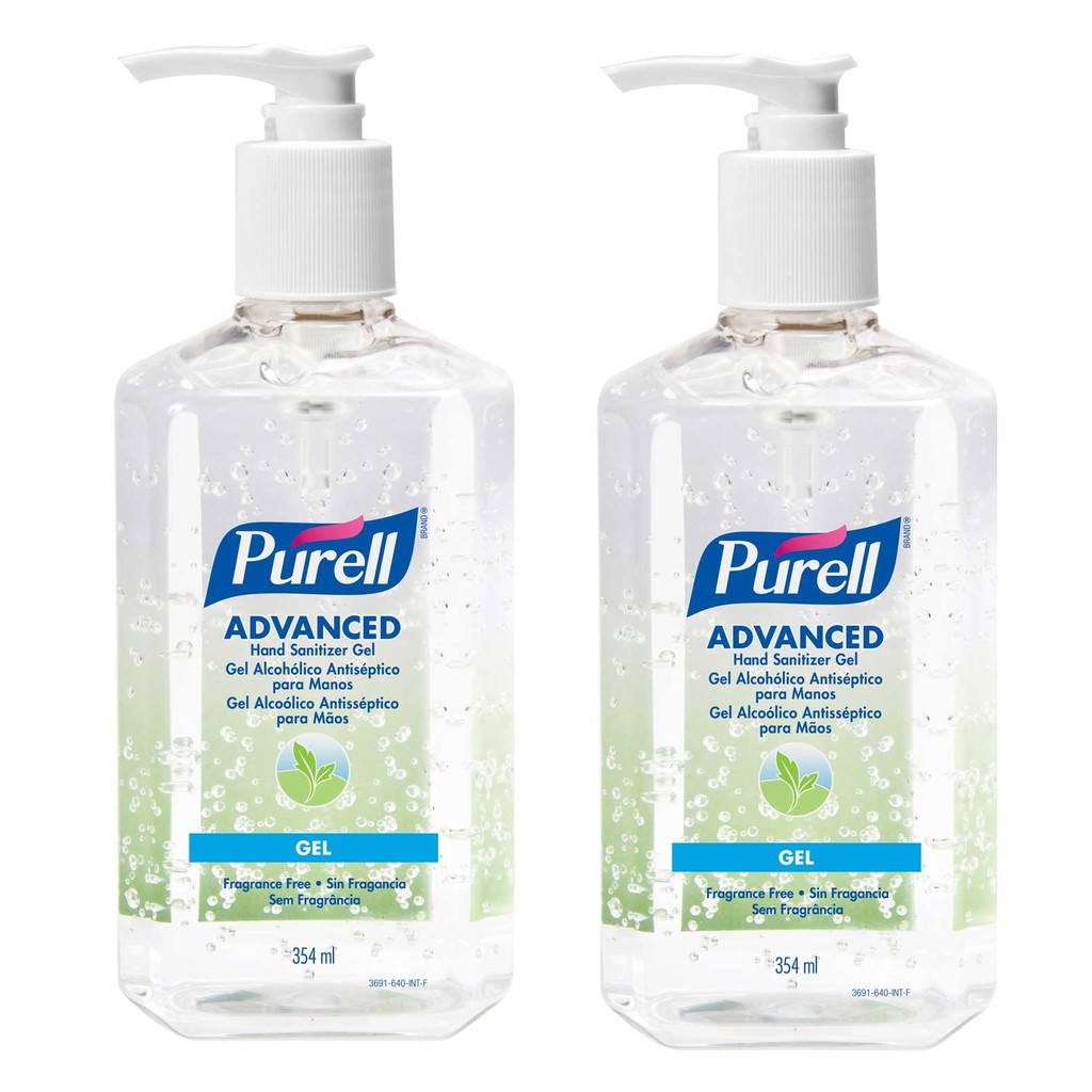 PURELL Advanced Hand Sanitizer - 354ml (Fragrance Free) (PACK OF 2)  FDA No. 10-2-6200036353