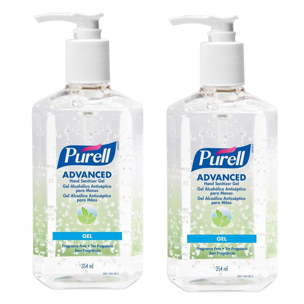 PURELL Advanced Hand Sanitizer - 354ml (Fragrance Free) (PACK OF 2) FDA No. 10-2-6200036353