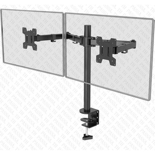 ขาตั้ง จอ มอนิเตอร์ 2 จอ หนีบโต๊ะ ขาตั้งจอคอมพิวเตอร์ ขายึดจอคอมพิวเตอร์ ขาแขวนทีวี ขาตั้งจอคอม ขายึดจอคอม