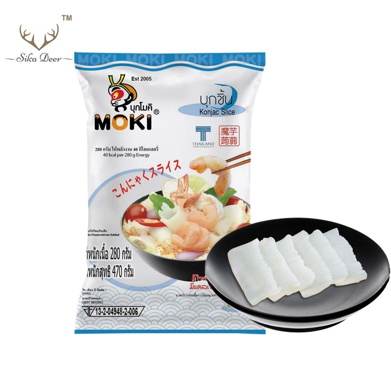 MOKI บุกชิ้น 280 กรัม (FK0015-1) บุกคีโต บุกเพื่อสุขภาพ ไม่มีแป้ง คีโต คลีน เจ keto Konjac Slice