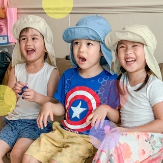 หมวกกันแดดเด็ก หมวกเด็ก แคมป์ปิ้ง เดินป่า ผ้าฝ้าย100% อายุ1-8ปี ของแท้จาก KidsplanetOfficial (3142K 3012K 2893K 2920K)