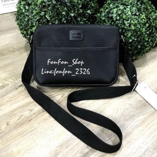 LACOSTE SAFFIANO MESSENGER BAG