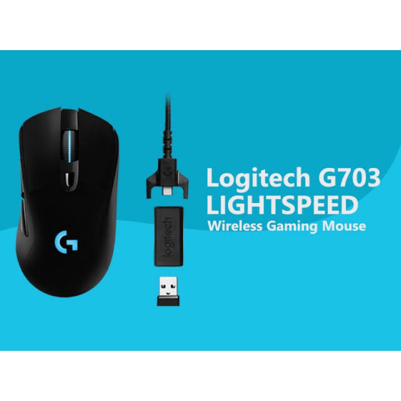 Logitech G703 Lightspeed เม้าส์  Wireless with Hero ประกันไทย2ปี