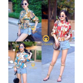 เสื้อคอปีน เอวสม็อค